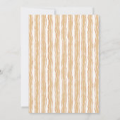 Cozy Fall Baby Shower | Neutral Cream & orange Kaart (Achterkant)