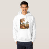 Cozy Fall Landscape with Farmhouse  Hoodie (Voorkant volledig)