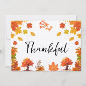 Cozy Fall Thanksgiving Dinner Party Bedankkaart (Voorkant)