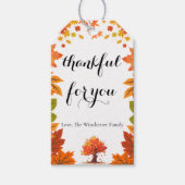 Cozy Fall Thanksgiving Dinner Party Cadeaulabel (Voorkant)