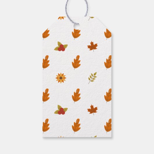 Cozy Fall Thanksgiving Dinner Party Cadeaulabel (Achterkant)
