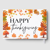 Cozy Fall Thanksgiving Dinner Party Gastenboek (Achterkant)