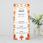 Cozy Fall Thanksgiving Dinner Party Menu (Staand voorkant)