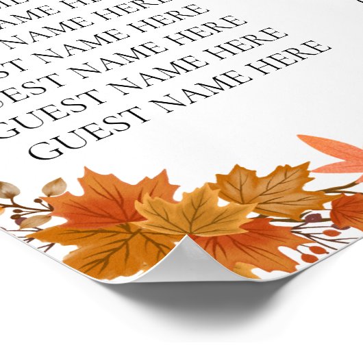 Cozy Fall Thanksgiving Dinner Party Poster (Hoek)
