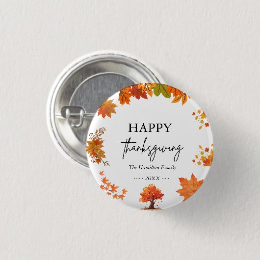 Cozy Fall Thanksgiving Dinner Party Ronde Button 3,2 Cm (Voorkant /achterkant)