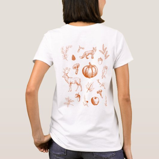 Cozy Fall Vibes T-shirt (Achterkant)
