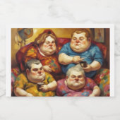 Cozy Family Jar Label Voedselcontainer Etiket (Enkel label)