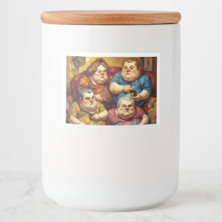 Cozy Family Jar Label Voedselcontainer Etiket
