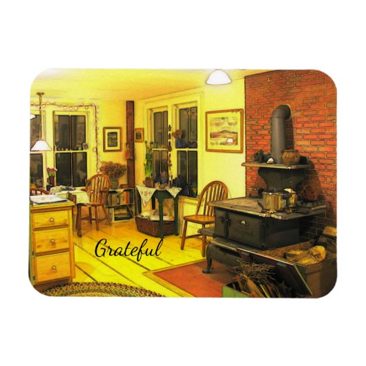 Cozy Farmhouse Gratitude Magneet (Horizontaal)