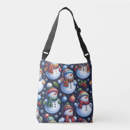 Cozy Festive Snowman Crossbody Tas