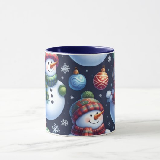 Cozy Festive Snowman Mok (Midden)