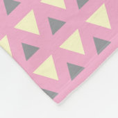 Cozy Fleece Blanket  Modern Geometric Pattern Deken (Hoek)