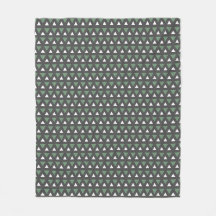 Cozy Fleece Blanket  Modern Geometric Pattern