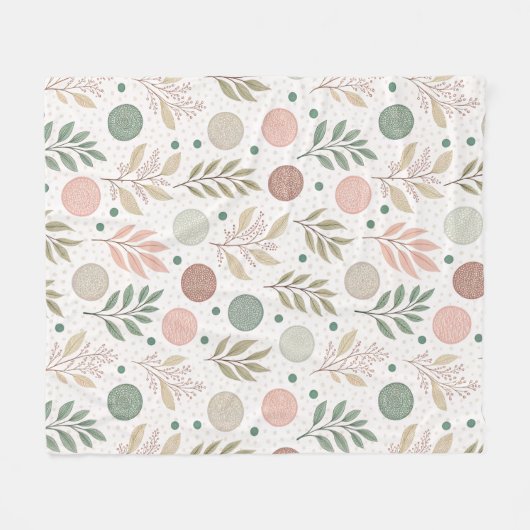 Cozy Fleece Blanket with Classic Polka Dot Pattern (Voorkant (Horizontaal))