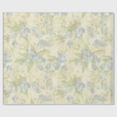 Cozy florale textiel Vergeet het niet Cadeaupapier (Vlak)