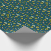 Cozy Forest Cabin and Animals Cadeaupapier (Hoek)