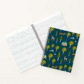 Cozy Forest Cabin and Animals Notebook Notitieboek (Binnen)