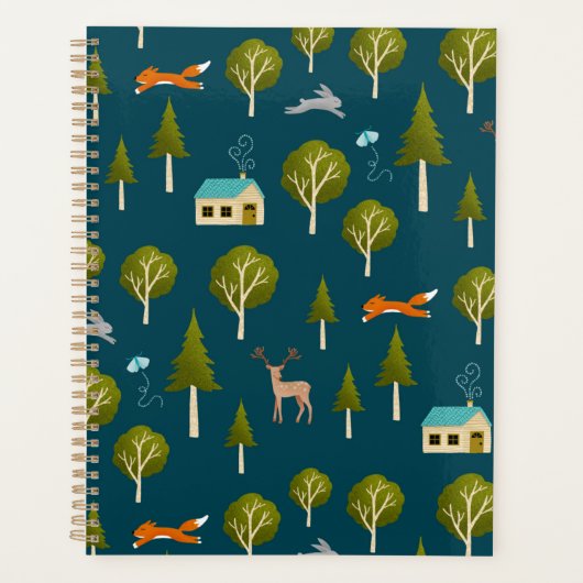 Cozy Forest Cabin and Animals Planner (Voorkant)
