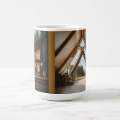Cozy Forest Cabin Coffee Mok – Modern Glazen Huis  (Center)