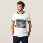 Cozy Forest Cottage Cluster T-shirt (Voorkant volledig)