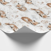 Cozy Foxes Christmas Cadeaupapier (Hoek)
