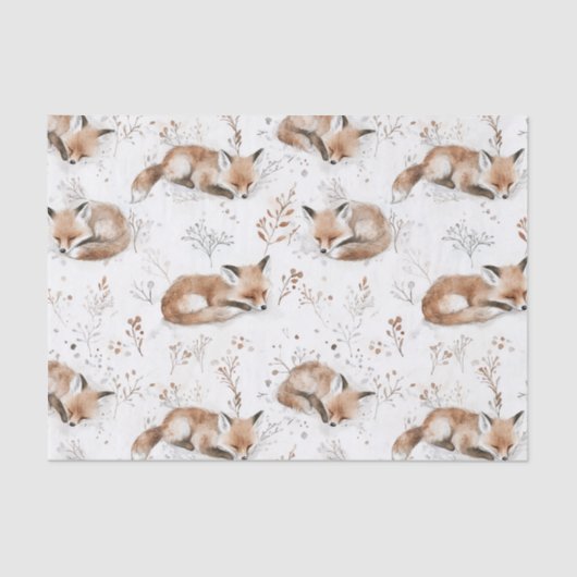 Cozy Foxes Christmas Tissuepapier (Voorkant)