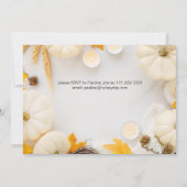 Cozy Friendsgiving Thanksgiving Pumpkin Dinner Kaart (Achterkant)