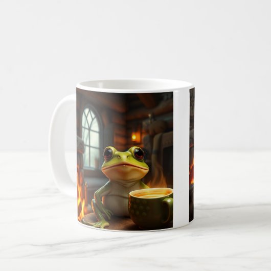 Cozy Frog Coffee Mok (Voorkant links)