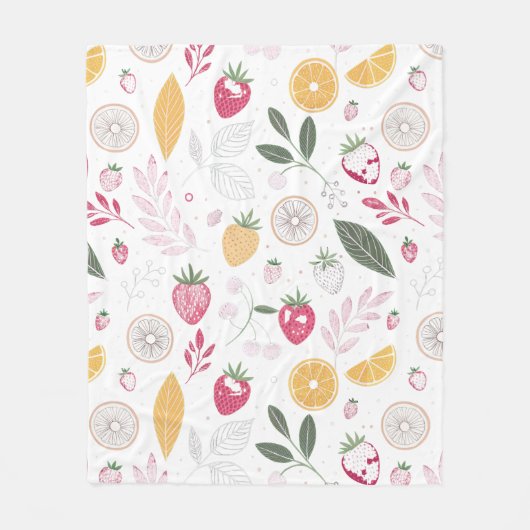 Cozy Fruit Garden Fleece BlanketFleece Blanket (Voorkant)
