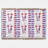 Cozy Fun Abstract Artful Deken (Voorkant)