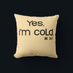 Cozy Funny Winter, Tis the Season to Be Freezin Kussen<br><div class="desc">The perfect gift for anyone who survives winter with a smile. Made for cold weather lovers who never lose their sense of humor.</div>