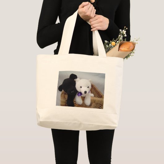 Cozy Furry Friends Grote Tote Bag (Voorkant (product))