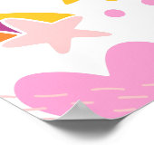 Cozy Galaxy- kosmos, maan, sterren en harten Drow Poster (Hoek)