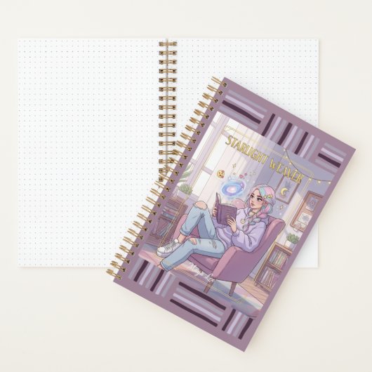 Cozy Galaxy Reader & Pastel Aesthetic Journal Notitieboek (Binnen)