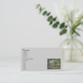 Cozy Garden Cottage Natuur Art Visitekaartje (Staand voorkant)