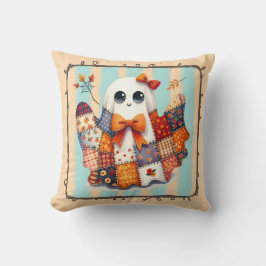 Cozy Ghost Patchwork Quilt – Halloween & Fall Kussen