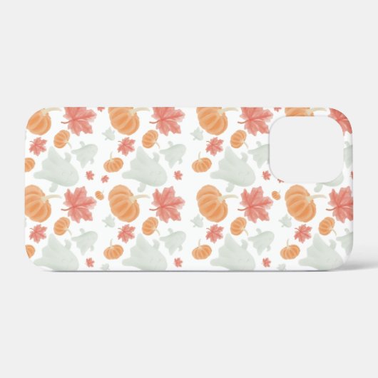Cozy Ghosts & Pumpkins Autumn Pattern Case-Mate iPhone Case (Achterkant (horizontaal))