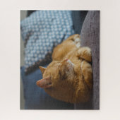 Cozy Ginger Cat Legpuzzel (Verticaal)