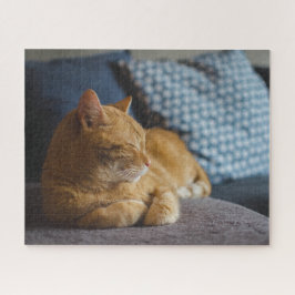 Cozy Ginger Cat Legpuzzel