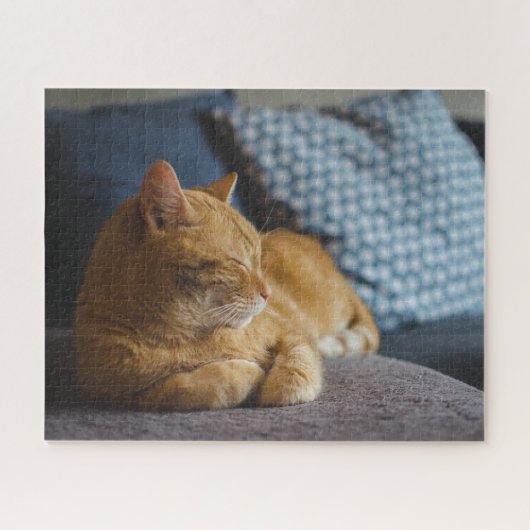 Cozy Ginger Cat Legpuzzel (Horizontaal)