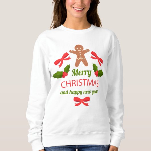 Cozy Gingerbread Christmas Sweatshirt USA (Voorkant)