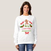 Cozy Gingerbread Christmas Sweatshirt USA (Voorkant volledig)