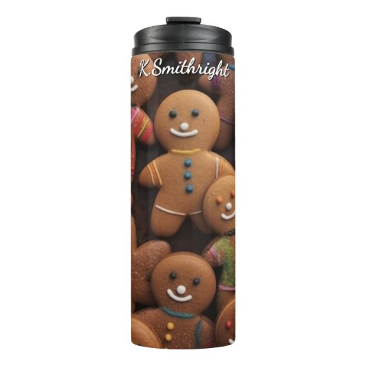 Cozy Gingerbread Cookie Cluster Thermosbeker (Voorkant)