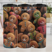 Cozy Gingerbread Cookie Cluster Thermosbeker