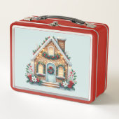 Cozy Gingerbread House Holiday Illustration (Voorkant)