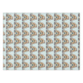 Cozy Gingerbread House Holiday Illustration Tafelkleed (Voorkant (Horizontaal))