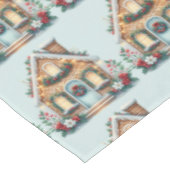 Cozy Gingerbread House Holiday Illustration Tafelkleed (Gekanteld)