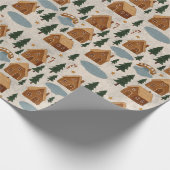 Cozy Gingerbread Village Wrapping Paper Cadeaupapier (Hoek)