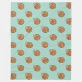 Cozy Gingy Gingerbread Christmas Fleece Blanket (Voorkant)