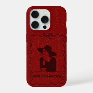Cozy Girl Drinkt Koffie iPhone Hoesje 15 Pro Case